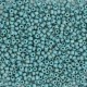 Miyuki rocailles Perlen 15/0 - Opaque glazed frosted rainbow peacock blue 15-4702